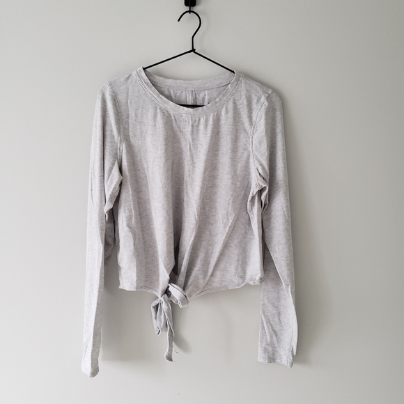 lululemon athletica Tops - Lululemon Time to Restore Gray Long Sleeve Top S
